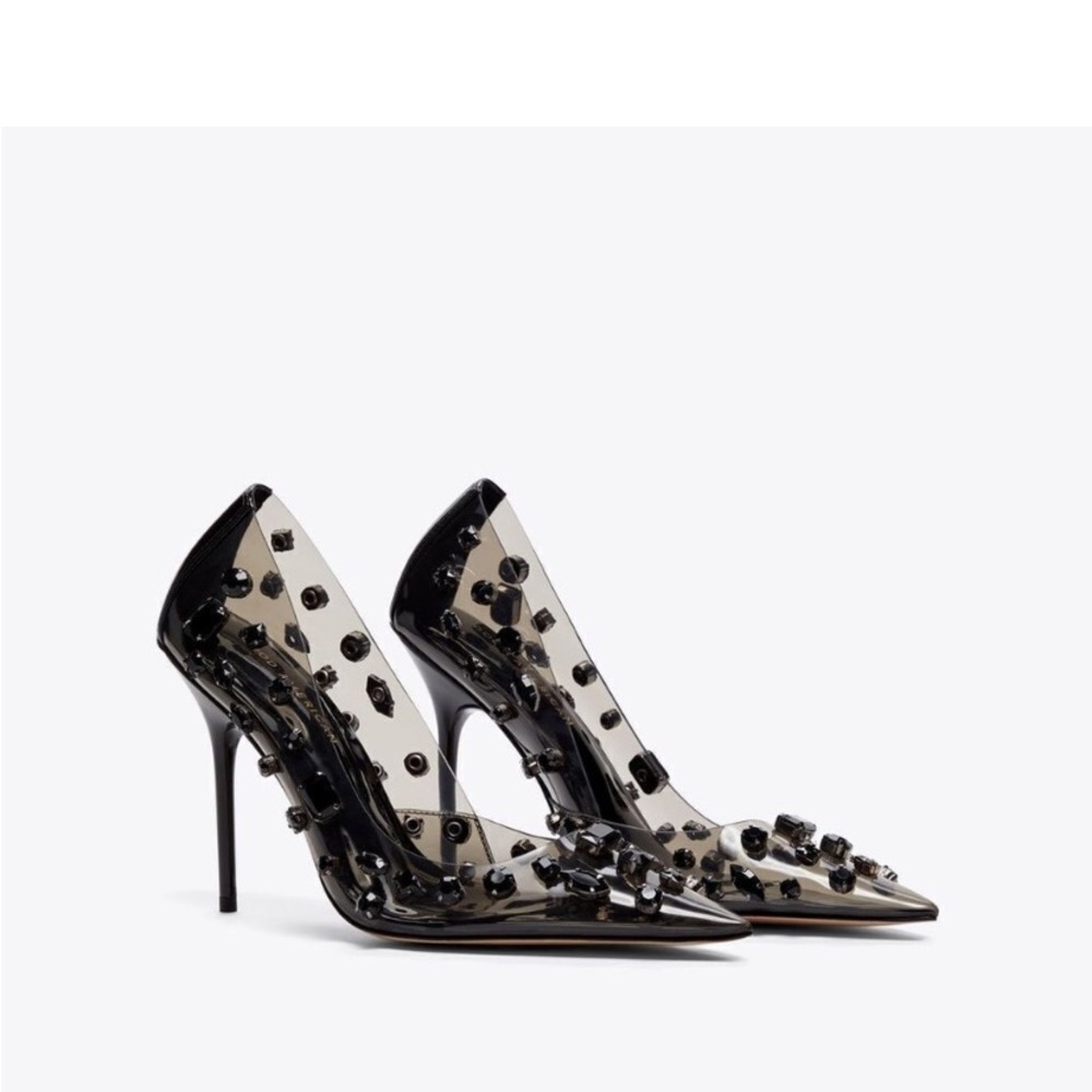 Good American Diamond Forever Heels
